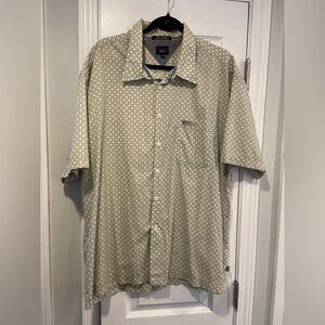 Tommy Jeans Size XXL Pastel Shell Retro Geometric Short Sleeve Button Down Shirt